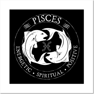 Pisces Zodiac Birthday Star Sign Zodiac Gift Posters and Art